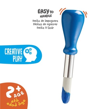 Carioca baby pack de 1 pincel ergonomico - cerdas suaves y duraderas - facil de agarrar - perfecto para colorear