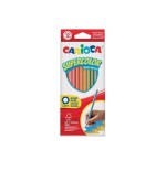 Carioca supercolor pack de 12 lapices de madera - cuerpo hexagonal - colores intensos y gran opacidad - 3.3mm de grosor