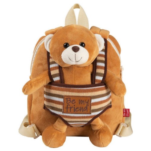 Mochila reversible + peluche oso benji 25cm