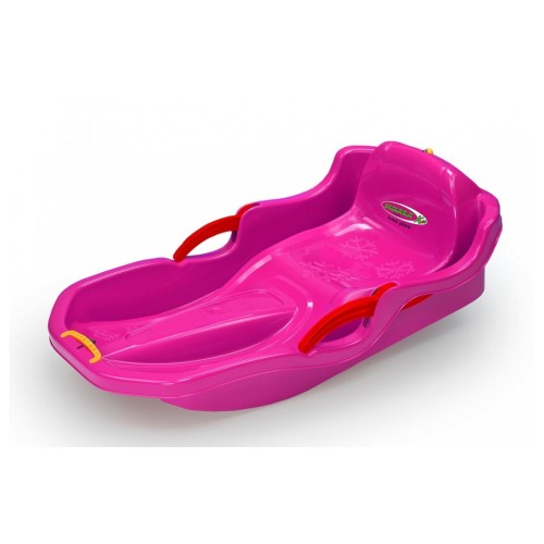 Jamara snow play bob comfort con bremse rosa 3+