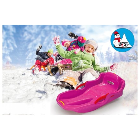 Jamara snow play bob comfort con bremse rosa 3+
