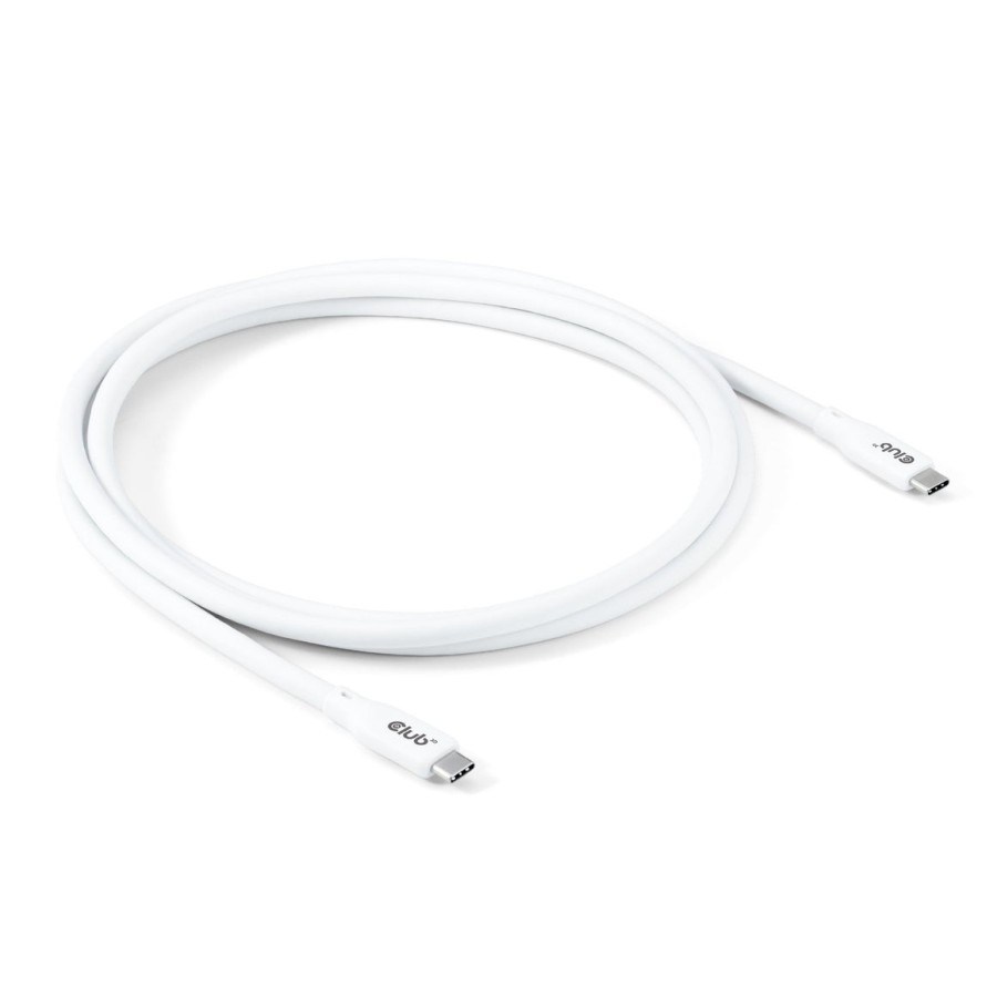 Cable  club3d usb c blanco
