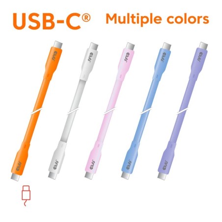 Cable  club3d usb c blanco