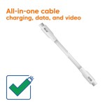 Cable  club3d usb c blanco