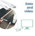 Cable  club3d usb c blanco