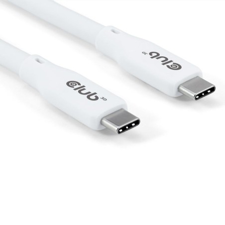 Cable  club3d usb c blanco