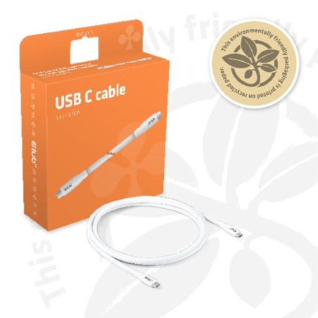 Cable  club3d usb c blanco