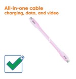 Cable club3d usb c rosa