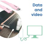 Cable club3d usb c rosa