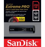 Pendrive sandisk 256gb extreme pro usb 3.1 solid flash