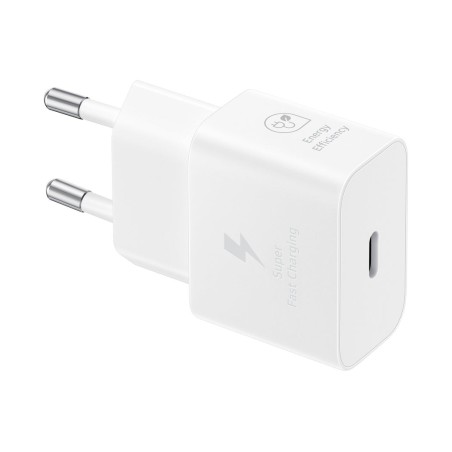 Cargador samsung usb-c 25w gan blanco sin cable ep-t2510nwegww