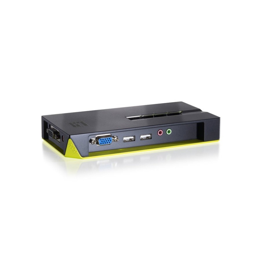 Level one conmutador automatico  sobremesa  v/t/m 1a4 cpus usb con audio cables incluidos