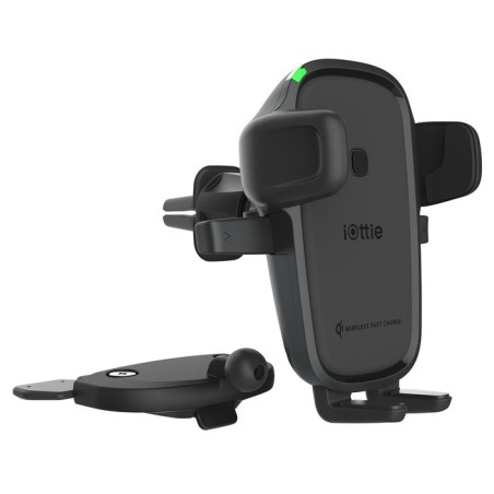 Cargador  iottie easy one touch 2 smartphone negro usb inalámbrico carga rápida auto
