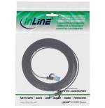 Inline® cable de red flat, u/ftp, cat.6a, tpe halogen-free, negro, 2m
