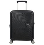 Maleta de cabina american tourister soundbox spinner 55cm 55x40x20cm 4 ruedas negro bass