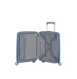 Maleta de cabina american tourister soundbox spinner 55cm 55x40x20cm 4 ruedas azul piedra