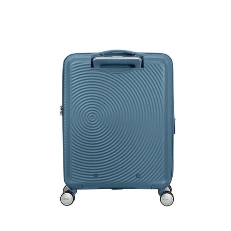 Maleta de cabina american tourister soundbox spinner 55cm 55x40x20cm 4 ruedas azul piedra