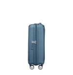 Maleta de cabina american tourister soundbox spinner 55cm 55x40x20cm 4 ruedas azul piedra