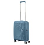 Maleta de cabina american tourister soundbox spinner 55cm 55x40x20cm 4 ruedas azul piedra