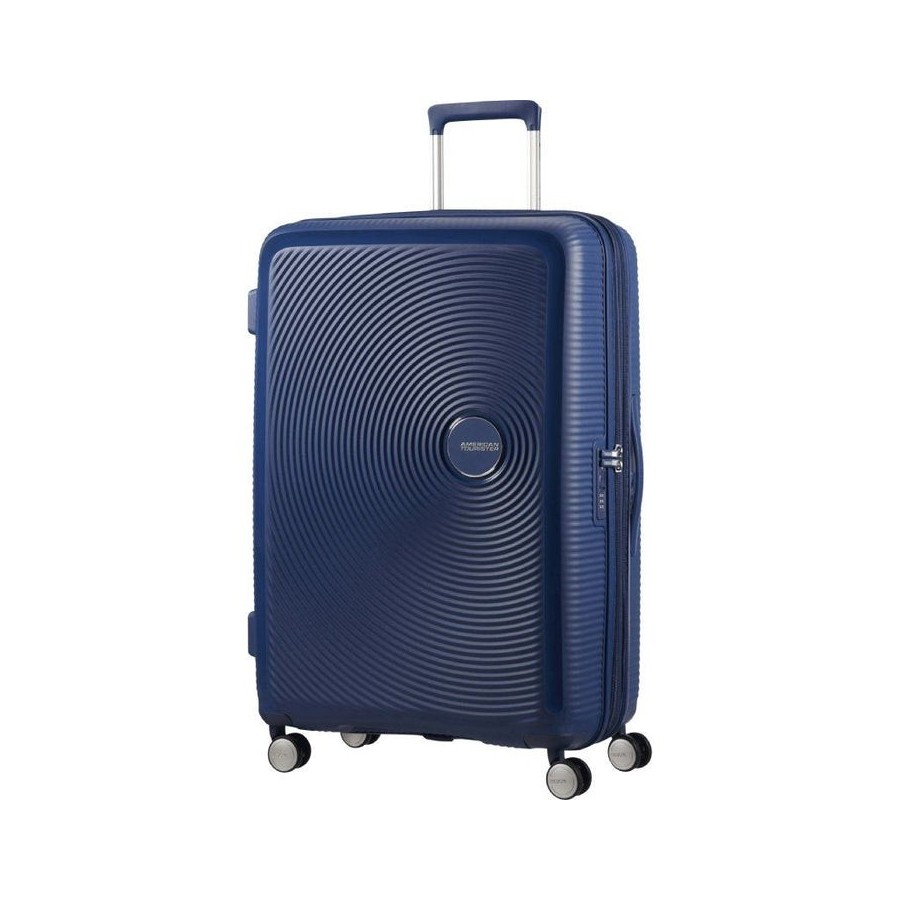 Maleta grande american tourister soundbox spinner 77cm 77x51.5x29.5cm 4 ruedas azul marino