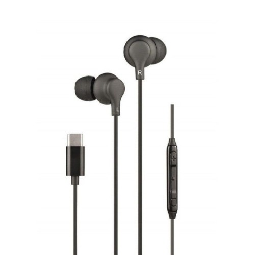 Auriculares intrauditivos daewoo dw2015 con micrófono usb tipo-c negros
