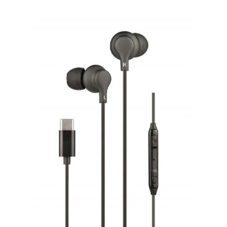 Auriculares intrauditivos daewoo dw2015 con micrófono usb tipo-c negros