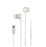 Auriculares intrauditivos daewoo dw2016 con micrófono usb tipo-c blancos