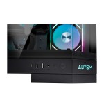 Caja pc abysm danube sava h600 black  torre e-atx, atx, itx, micro atx - lateral y frontal cristal templado - 3.5" y 2.5" -