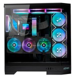 Caja pc abysm danube sava h600 black  torre e-atx, atx, itx, micro atx - lateral y frontal cristal templado - 3.5" y 2.5" -