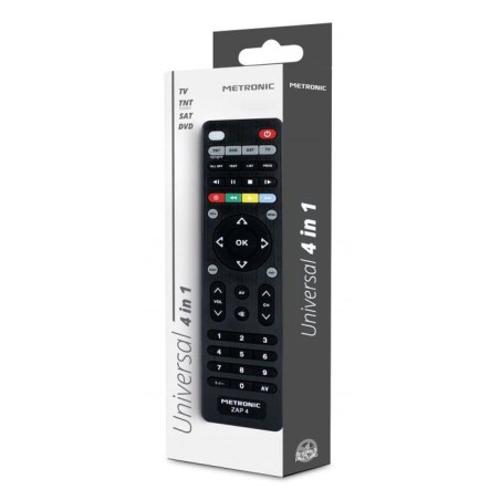 Mando a distancia universal metronic zap 4 para tv +tdt + sat + dvd 495325