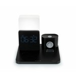 Reloj despertador thomson con estación de carga inalámbrica y luz nocturna cl800i