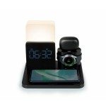 Reloj despertador thomson con estación de carga inalámbrica y luz nocturna cl800i