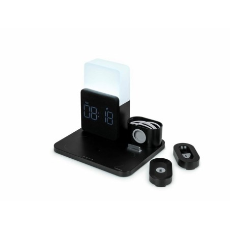Reloj despertador thomson con estación de carga inalámbrica y luz nocturna cl800i
