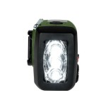 Radio thomson con linterna de emergencia verde y negra rt260