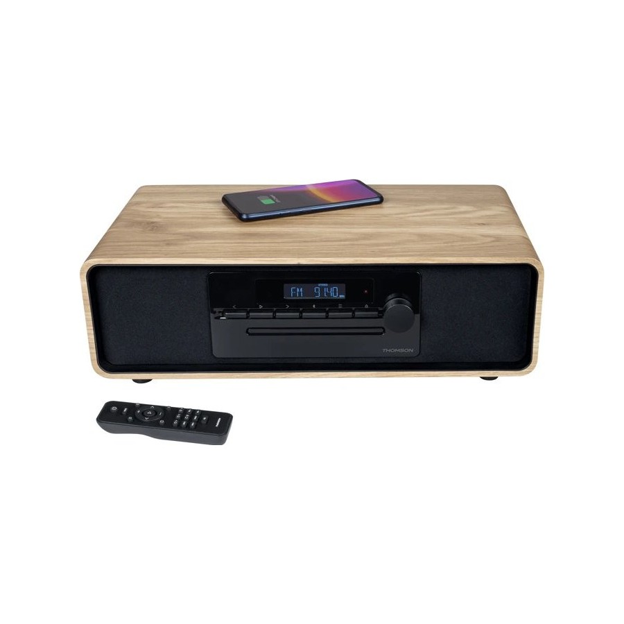 Thomson micro sound system bt radio fm/cd/mp3/usb 50w black mic300ibt
