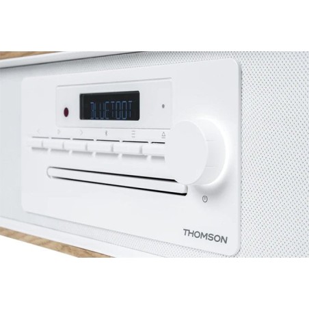 Thomson micro sound system bt radio fm/cd/mp3/usb 50w white mic301ibt
