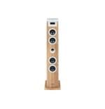 Thomson sound tower 60w cd usb sd radio aux mando wood/white ds121cd