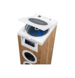 Thomson sound tower 60w cd usb sd radio aux mando wood/white ds121cd