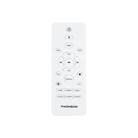 Thomson micro sound system bt radio fm/cd/mp3/usb wood finish white mic121bt