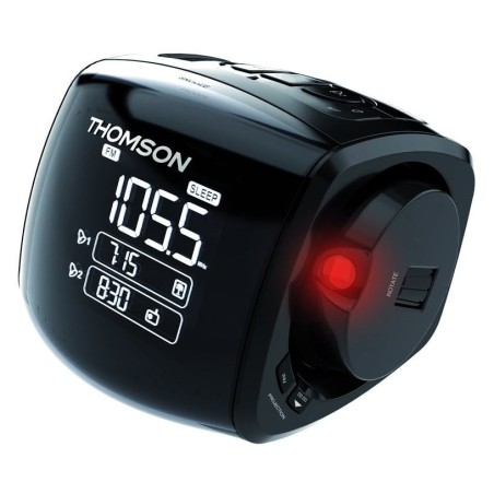 Reloj despertador thomson con proyector negro cp280