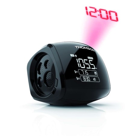 Reloj despertador thomson con proyector negro cp280