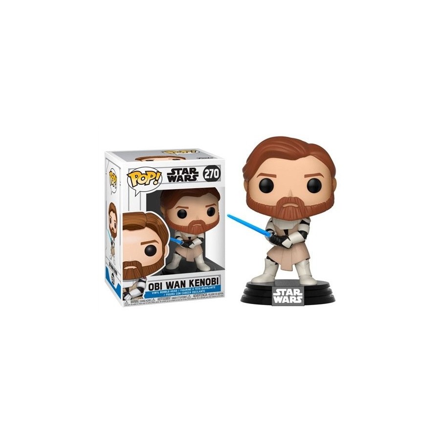 Figura pop star wars clone wars obi wan kenobi