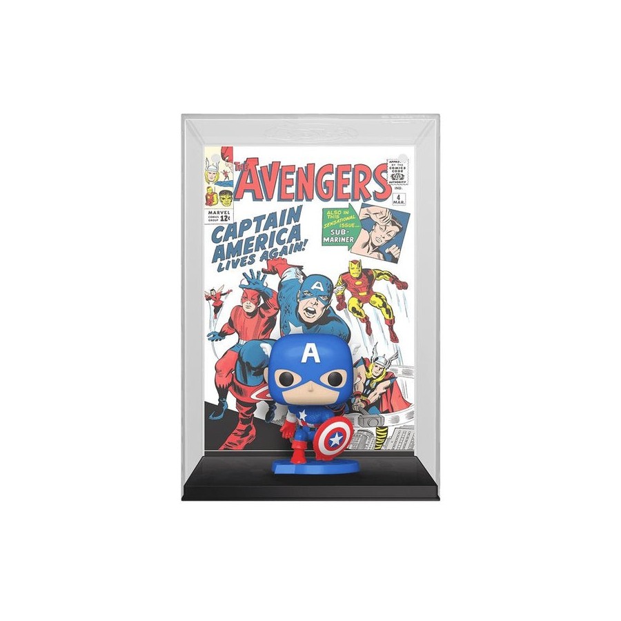 Figura pop comic cover marvel avengers capitan america