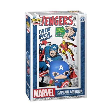 Figura pop comic cover marvel avengers capitan america