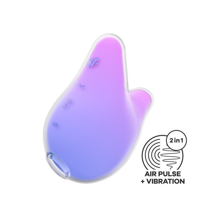 Succionador de clítoris mermaid vibes violeta y rosa