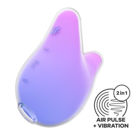 Succionador de clítoris mermaid vibes violeta y rosa