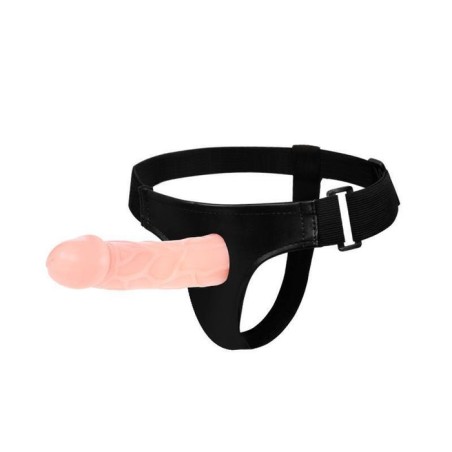 Arnés con dildo hueco 16 cm