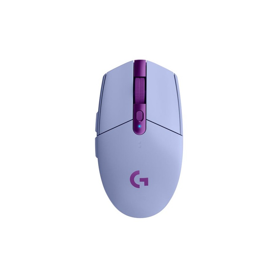 Ratón logitech g g305  óptico 6 botones inalámbrico 2.4 ghz receptor inalámbrico usb lila