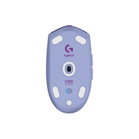 Ratón logitech g g305  óptico 6 botones inalámbrico 2.4 ghz receptor inalámbrico usb lila