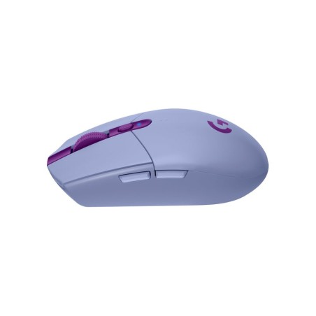 Ratón logitech g g305  óptico 6 botones inalámbrico 2.4 ghz receptor inalámbrico usb lila